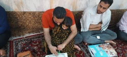 حضور پرشور کودکان در مراسم بعثه مقام معظم رهبری در سرداب امام علی (ع) + تصاویر 2