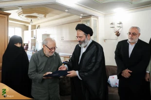 لقاء مسؤولی منظمة الحج و الزیارة مع عائلة شهیدان قلانی 2