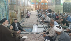 زائران ایرانی عتبات عالیات در خیمه گاه حسینی دعای ندبه خواندند. 3