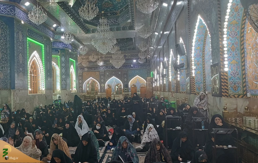 زائران ایرانی عتبات عالیات در خیمه گاه حسینی دعای ندبه خواندند. 4