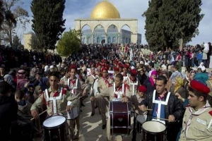 بزرگداشت میلاد پیامبر (ص) در مسجدالاقصی با وجود مانع‌تراشی اشغالگران