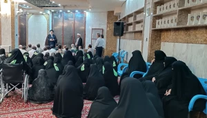 تقدیر از خیر چالدرانی در سرداب امام علی حرم حضرت ابوالفضل(ع)