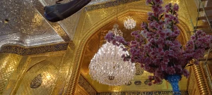  گل آرایی ضریح مطهر حضرت عباس(ع) به مناسبت میلاد با سعادت پیامبر مهربانی 
