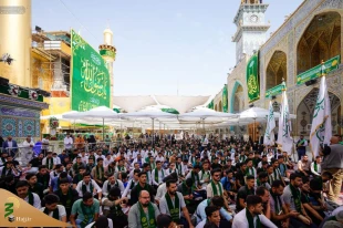 تصاویر/ شادپیمایی دانشجویان نجف به مناسبت میلاد پیامبر اکرم (ص) 6