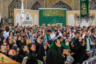 تصاویر/ شادپیمایی دانشجویان نجف به مناسبت میلاد پیامبر اکرم (ص) 11