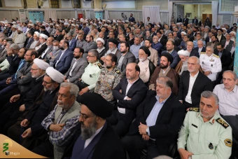 دیدار مسئولان نظام و مهمانان کنفرانس وحدت با رهبر انقلاب 9