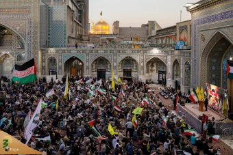 اجتماع همبستگی با جبهه مقاومت فلسطین در حرم مطهر رضوی 17