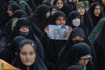 اجتماع همبستگی با جبهه مقاومت فلسطین در حرم مطهر رضوی 20