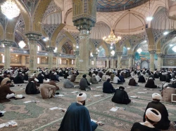 آزمون روحانیون ومداحان اعزامی به عتبات عالیات برگزار ‌شد 2
