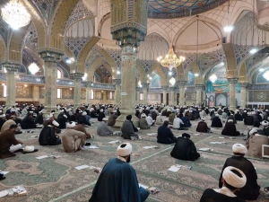 آزمون روحانیون ومداحان اعزامی به عتبات عالیات برگزار ‌شد