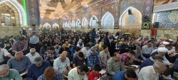 نوای «الهی و ربِّی مَن لی غَیرُک » زائران ایرانی در عای کمیل خیمه گاه حسینی کربلای معلی 3