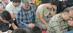 نوای «الهی و ربِّی مَن لی غَیرُک » زائران ایرانی در عای کمیل خیمه گاه حسینی کربلای معلی 4