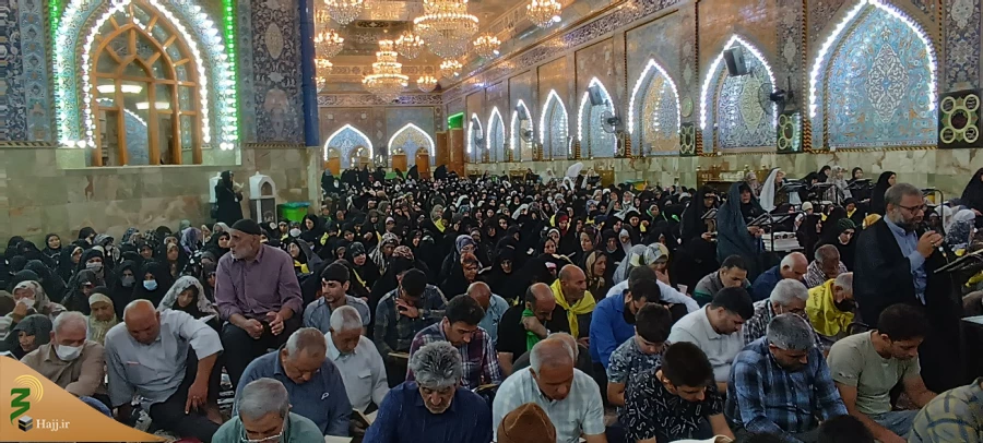 نوای «الهی و ربِّی مَن لی غَیرُک » زائران ایرانی در عای کمیل خیمه گاه حسینی کربلای معلی 6