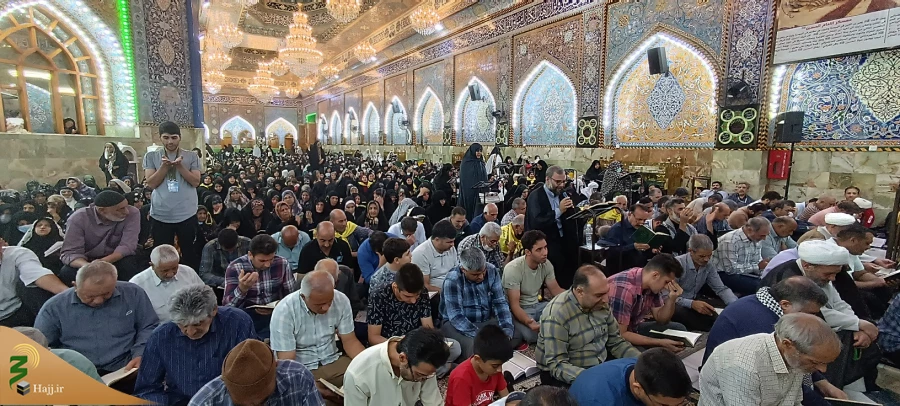 نوای «الهی و ربِّی مَن لی غَیرُک » زائران ایرانی در عای کمیل خیمه گاه حسینی کربلای معلی 2