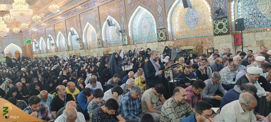 نوای «الهی و ربِّی مَن لی غَیرُک » زائران ایرانی در عای کمیل خیمه گاه حسینی کربلای معلی 4