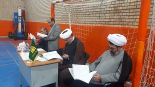 برگزاری آزمون روحانیون ومداحان عتبات عالیات در تبریز 8