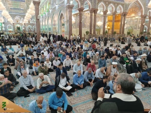 اعلام همدردی زائران و مجاوران حرم حسینی با مصیبت زدگان غزه
 9