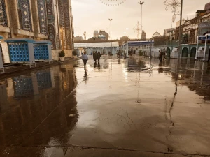 حال و هوای بارانی کربلا
