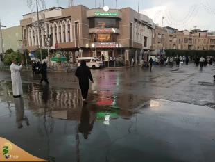 حال و هوای بارانی کربلا 8