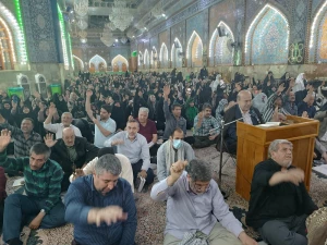 شور و شوق وصف ناشدنی زائران حسینی در دعای ندبه+فیلم