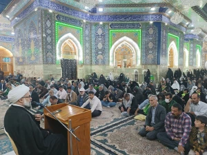 مراسم قرائت دعای ندبه در خیمه گاه حسینی برگزار شد