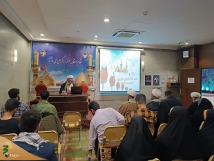 دیدار جمعی از دانشجویان دانشگاه فرهنگیان با مسئول نمایندگی بعثه مقام معظم رهبری در عراق 2