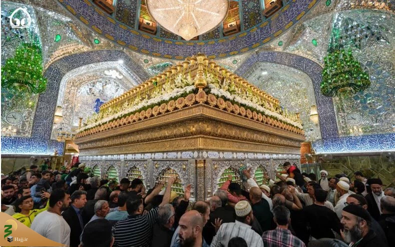 گل آرایی و تزئین آستان مطهر علوی به مناسبت میلاد حضرت زینب(ع)+عکس 3