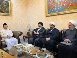 لقاء إمام مسجد الاستقلال الإندونیسی مع ممثل الولی الفقیه فی شوون الحج و الزیارة 2