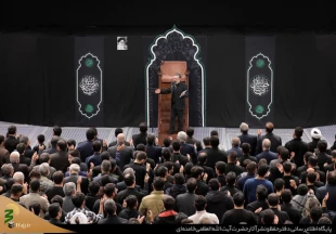 سومین شب مراسم عزاداری حضرت فاطمه‌ زهرا(س) با حضور رهبر معظم انقلاب 7