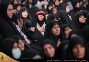 سومین شب مراسم عزاداری حضرت فاطمه‌ زهرا(س) با حضور رهبر معظم انقلاب 8