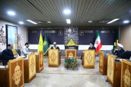 زیارة مفتی جمهوریة الکونغو مع ممثل الولی الفقیه فی شؤون الحج و الزیارة 2