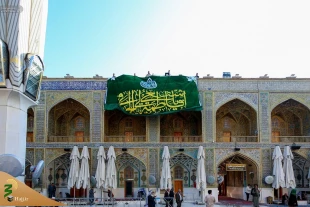 گل آرایی حرم امام علی (ع) به مناسبت میلاد حضرت زهرا (س) 9