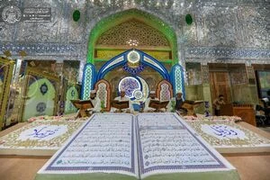 برگزاری محفل قرآنی در آستان مقدس علوی به مناسبت ولادت حضرت زهرا(س)