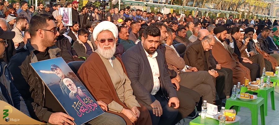 مراسم سالگرد شهادت حاج قاسم سلیمانی و ابومهدی المهندس در کربلای معلی 5