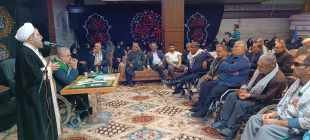 دیدار جانبازان بالای 70 درصد با مسئولین بعثه مقام معظم رهبری در کربلا 5