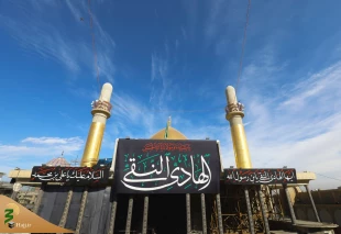 سیاه پوش شدن آستان مقدس عسکریین(ع) به مناسبت شهادت امام هادی(ع)+عکس 2