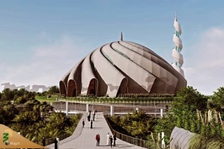 آغاز کار ساخت نخستین مسجد پایتخت جدید اندونزی