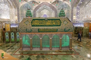 شست‌وشو و غبارروبی حرم مطهر امیر مؤمنان (ع)+عکس 6