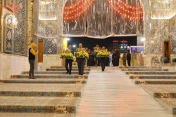 گل آرایی و آذین بندی حرم سیدالشهداء (ع) در آستانه میلاد امیر مؤمنان (ع) 5