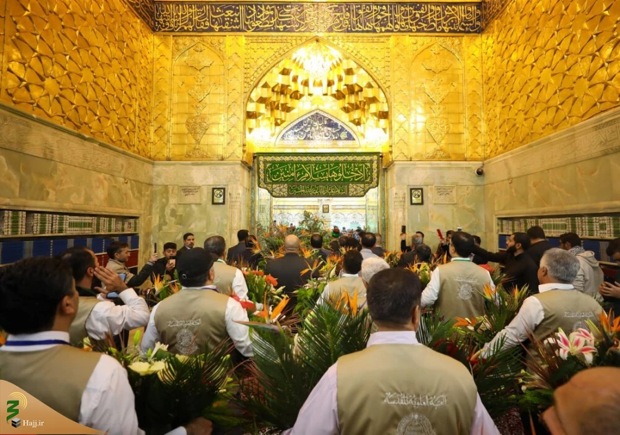 گل آرایی و آذین بندی حرم سیدالشهداء (ع) در آستانه میلاد امیر مؤمنان (ع) 7