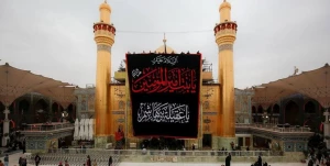 آستان مقدس علوی در عزای عمه سادات سیاهپوش شد