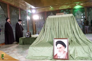 حضور رهبر معظم انقلاب در مرقد مطهر امام خمینی(ره) و گلزار شهیدان 5