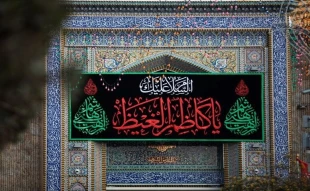 حرم حسینی در آستانه سالروز شهادت امام کاظم(ع) سیاه پوش شد 4