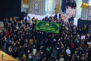 سیاه پوش شدن حرم مطهر امامین کاظمین(ع) در سالروز شهادت امام موسی کاظم (ع) 6