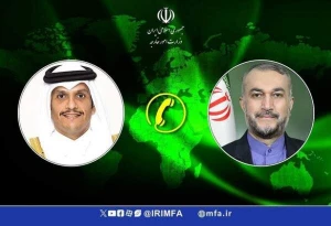 گفت‌وگوی وزرای خارجه ایران و قطر درخصوص آخرین تحولات منطقه و فلسطین