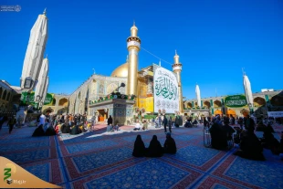 گزارش تصویری از حال و هوای ماه مبارک شعبان در حرم مطهر علوی 4