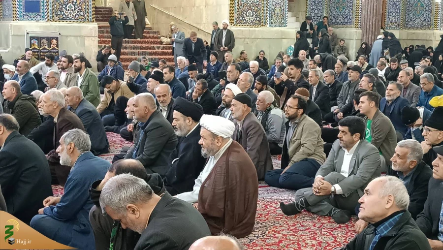 حضور نماینده ولی فقیه درامورحج و زیارت درجمع زائران ایرانی حرم سیدالشهداء(ع) 3