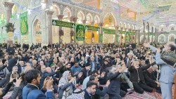 حضور نماینده ولی فقیه درامورحج و زیارت درجمع زائران ایرانی حرم سیدالشهداء(ع) 4