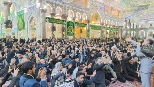 حضور نماینده ولی فقیه درامورحج و زیارت درجمع زائران ایرانی حرم سیدالشهداء(ع) 4
