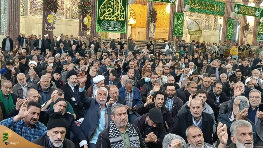 حضور نماینده ولی فقیه درامورحج و زیارت درجمع زائران ایرانی حرم سیدالشهداء(ع) 5